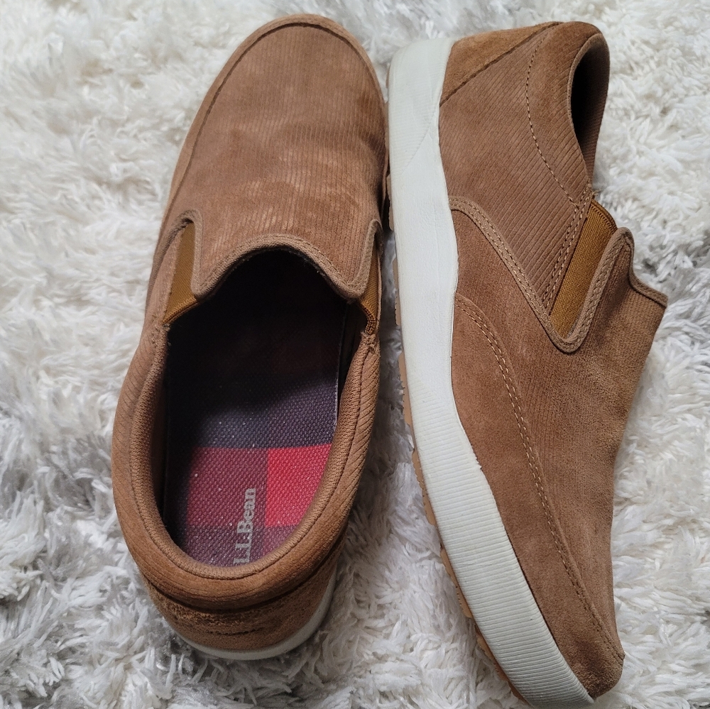 L.L.Bean Men's Suede Slip-On Loafer Shoes Size 11 M - Picture 4 of 9